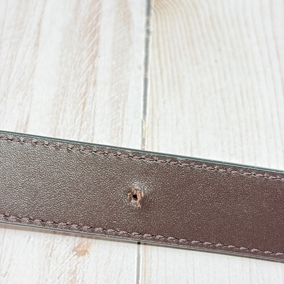 COACH Grace Plaque Buckle Belt - XL - Wine Oxblood - New with cosmetic defect